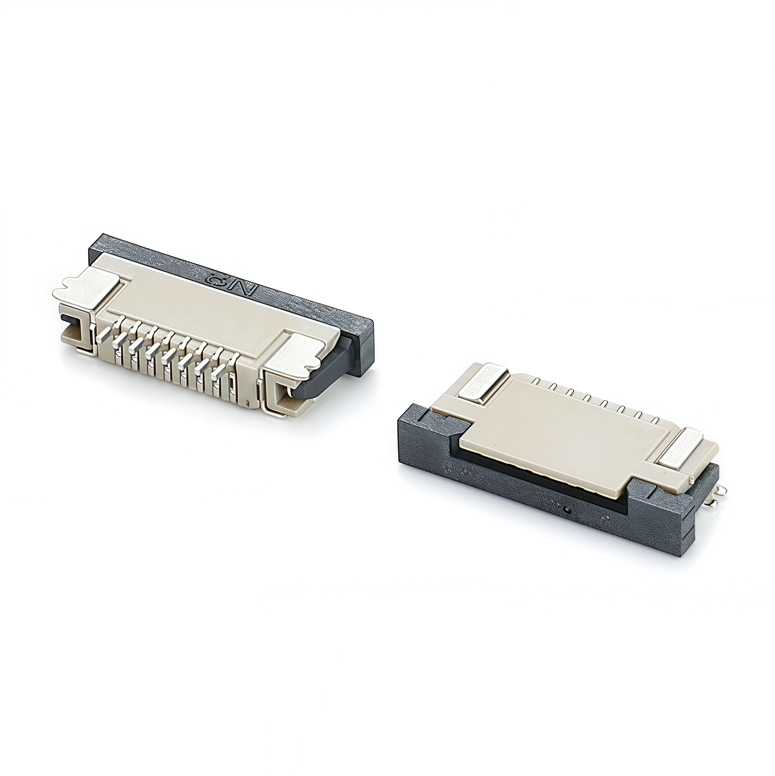 0.8mm pitch half coverage top contact type h2.5 FPC connector