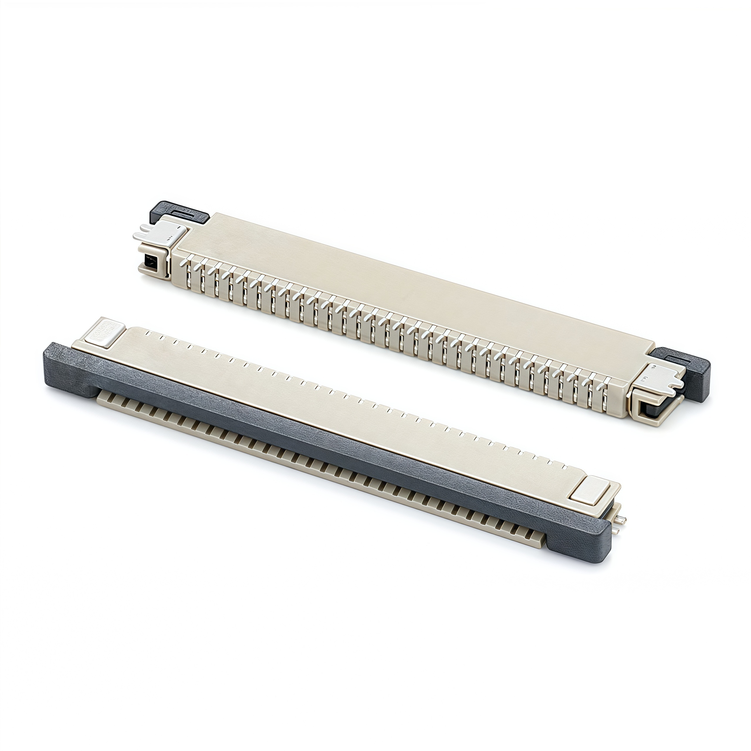 0.8mm pitch half coverage bottom contact type h2.0 FPC connector